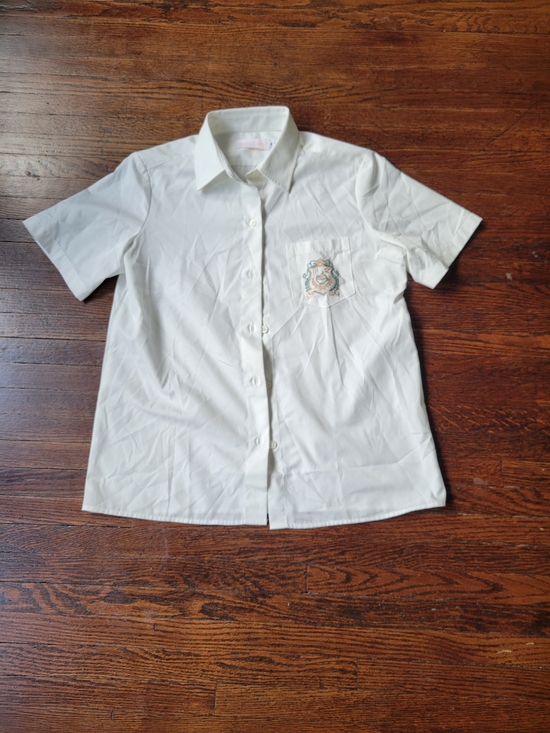 Swallowjk Tops - Swallowjk Japanese Junior High School Short-Sleeve Blouse Size Medium